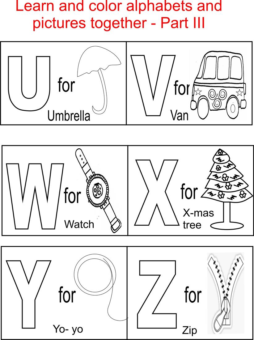 60 Alphabet Coloring Pages Free Printable 5