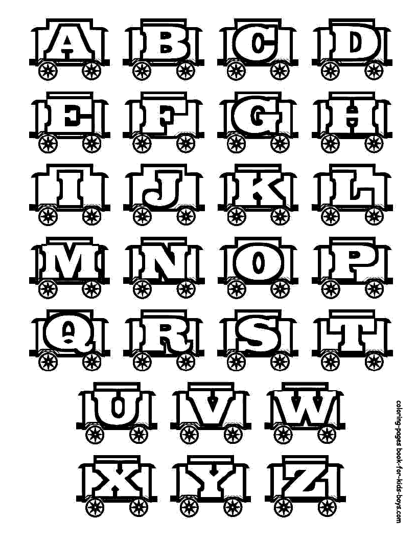 60 Alphabet Coloring Pages Free Printable 51