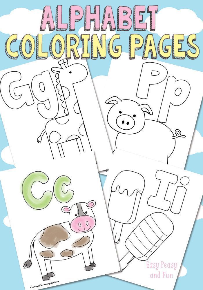 60 Alphabet Coloring Pages Free Printable 52