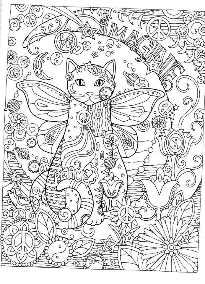 60 Printable Adult Coloring Pages Cats 22