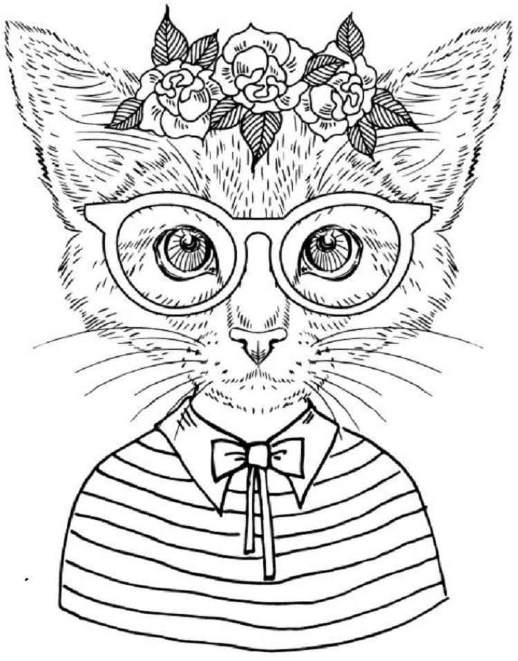 60 Printable Adult Coloring Pages Cats 26