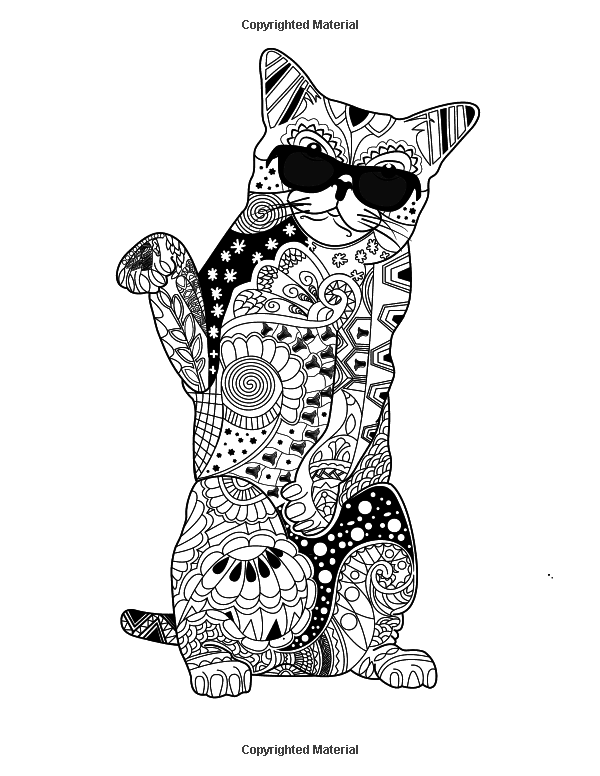 60 Printable Adult Coloring Pages Cats 38