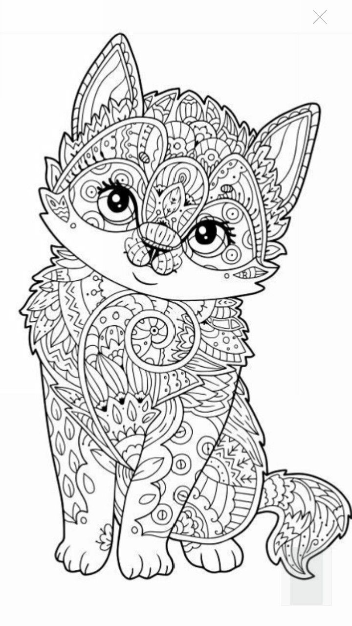 60 Printable Adult Coloring Pages Cats 46