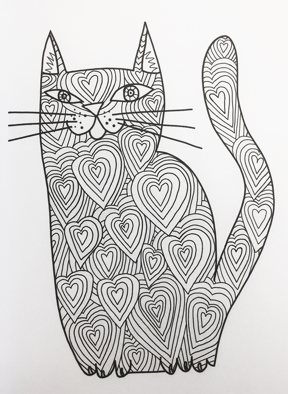 60 Printable Adult Coloring Pages Cats 50