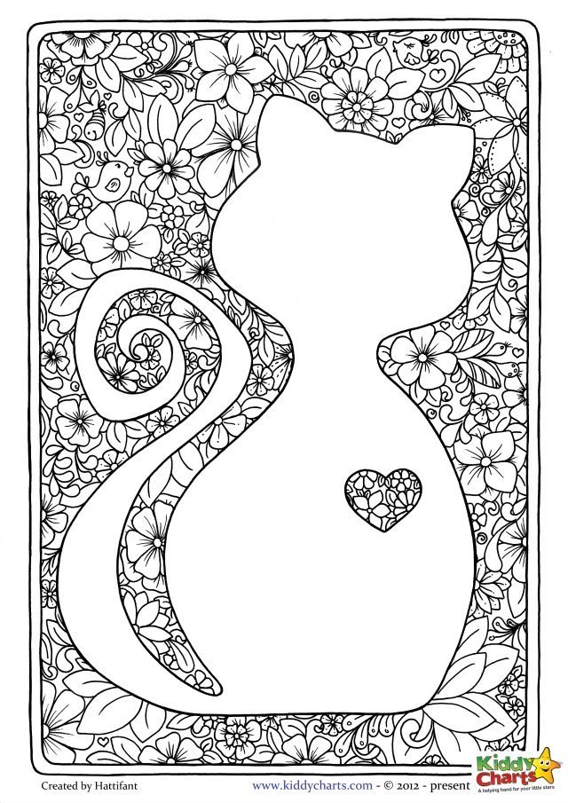 60 Printable Adult Coloring Pages Cats 56