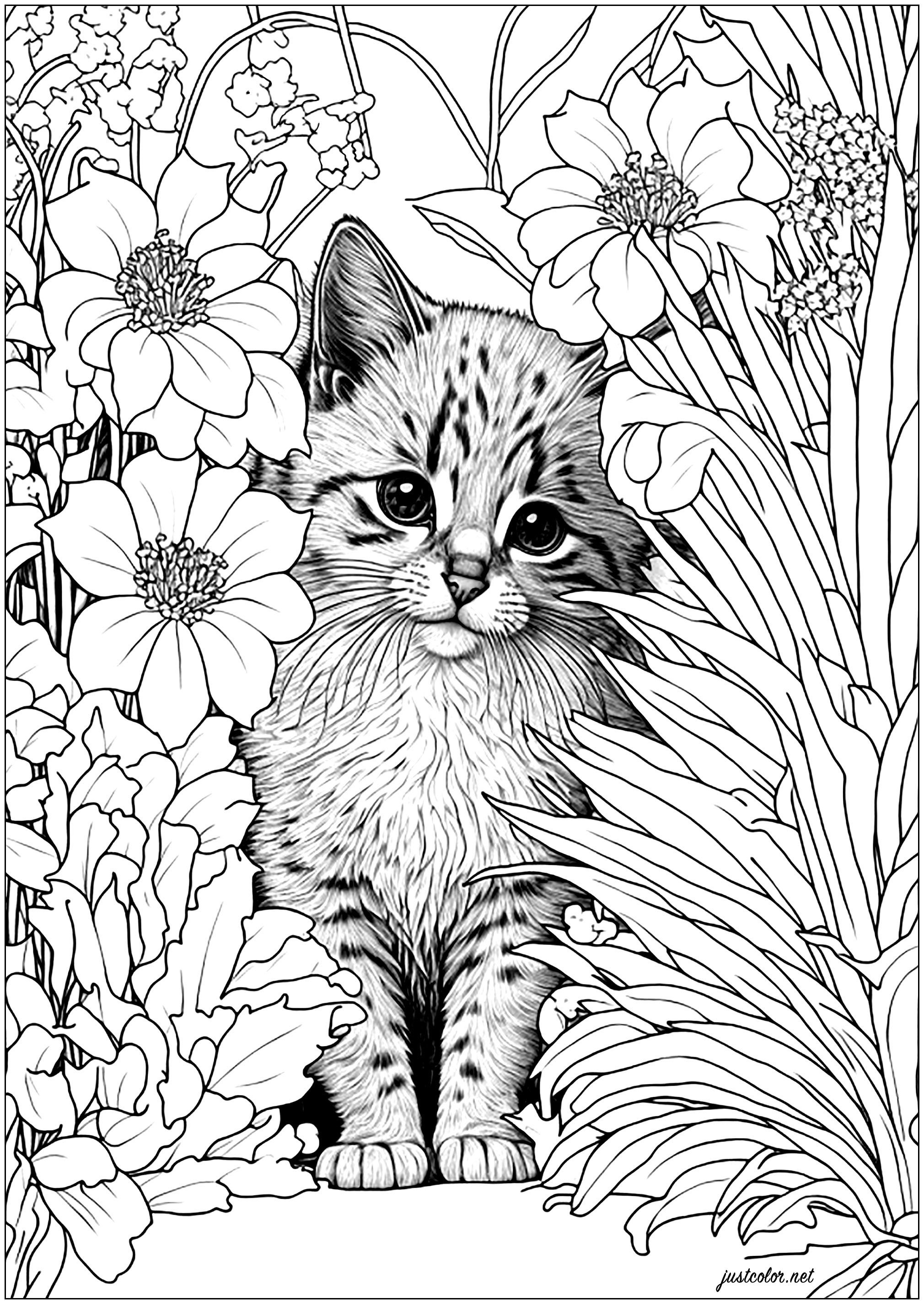 60 Printable Adult Coloring Pages Cats 57