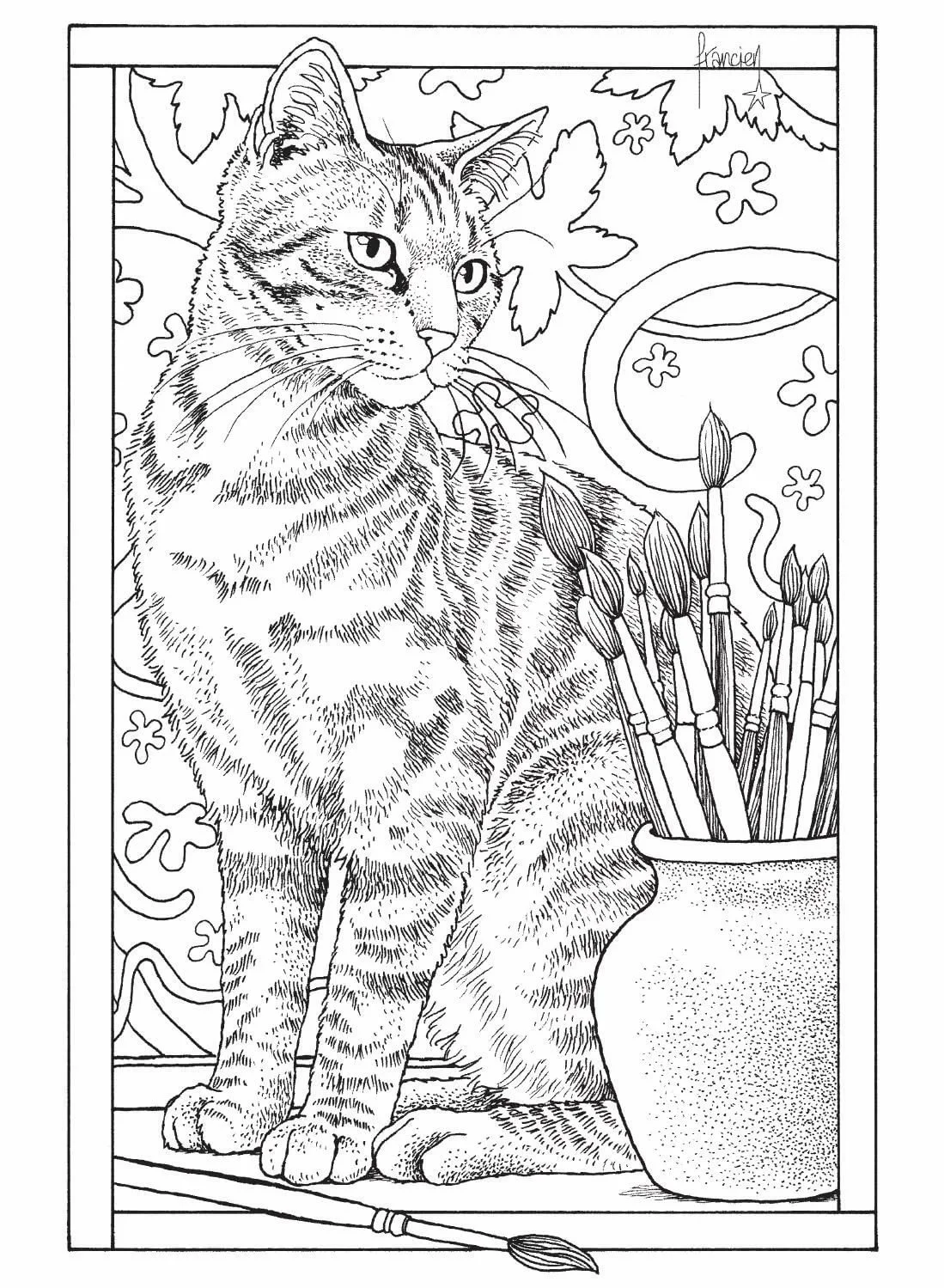 60 Printable Adult Coloring Pages Cats 61