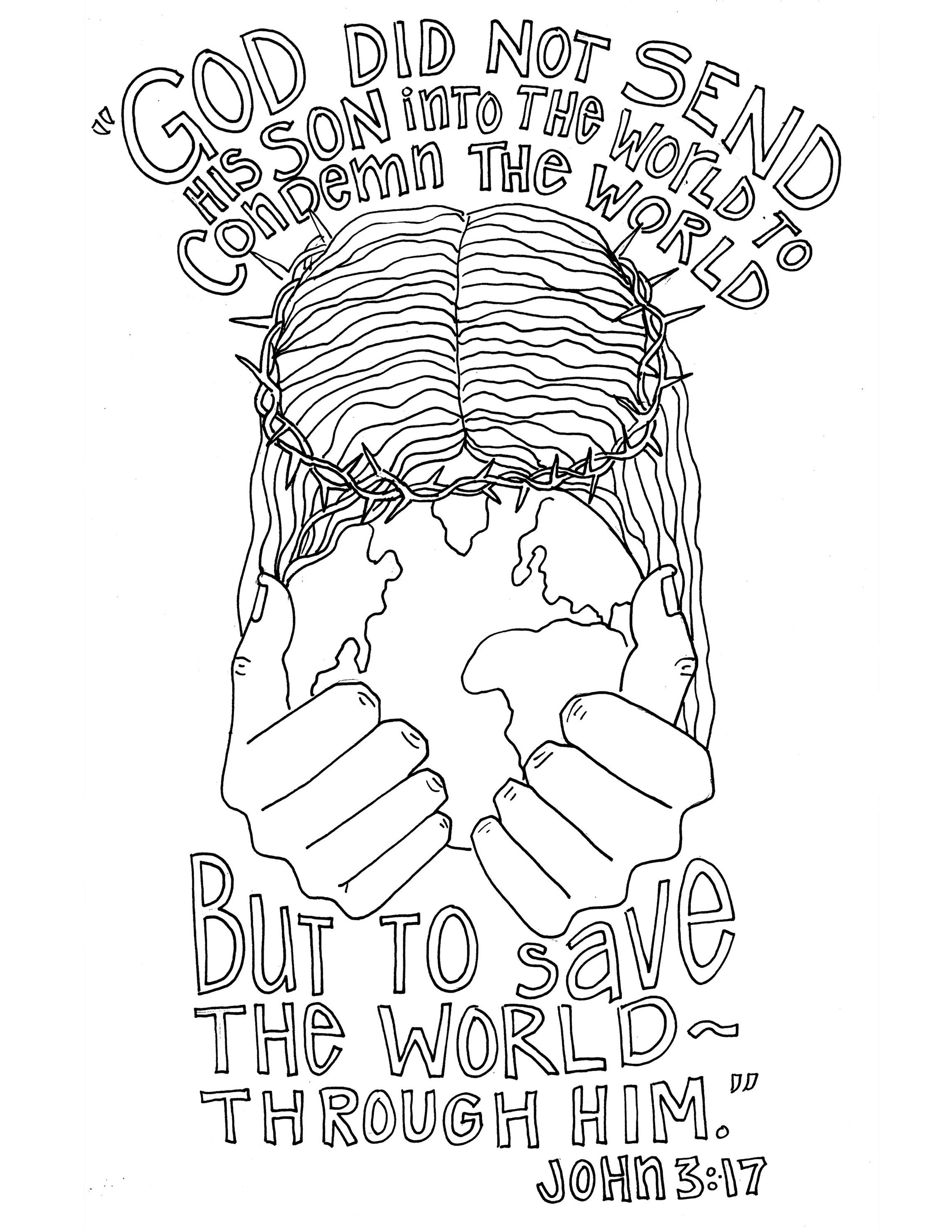 60 Printable John 3:16 Coloring Page 18