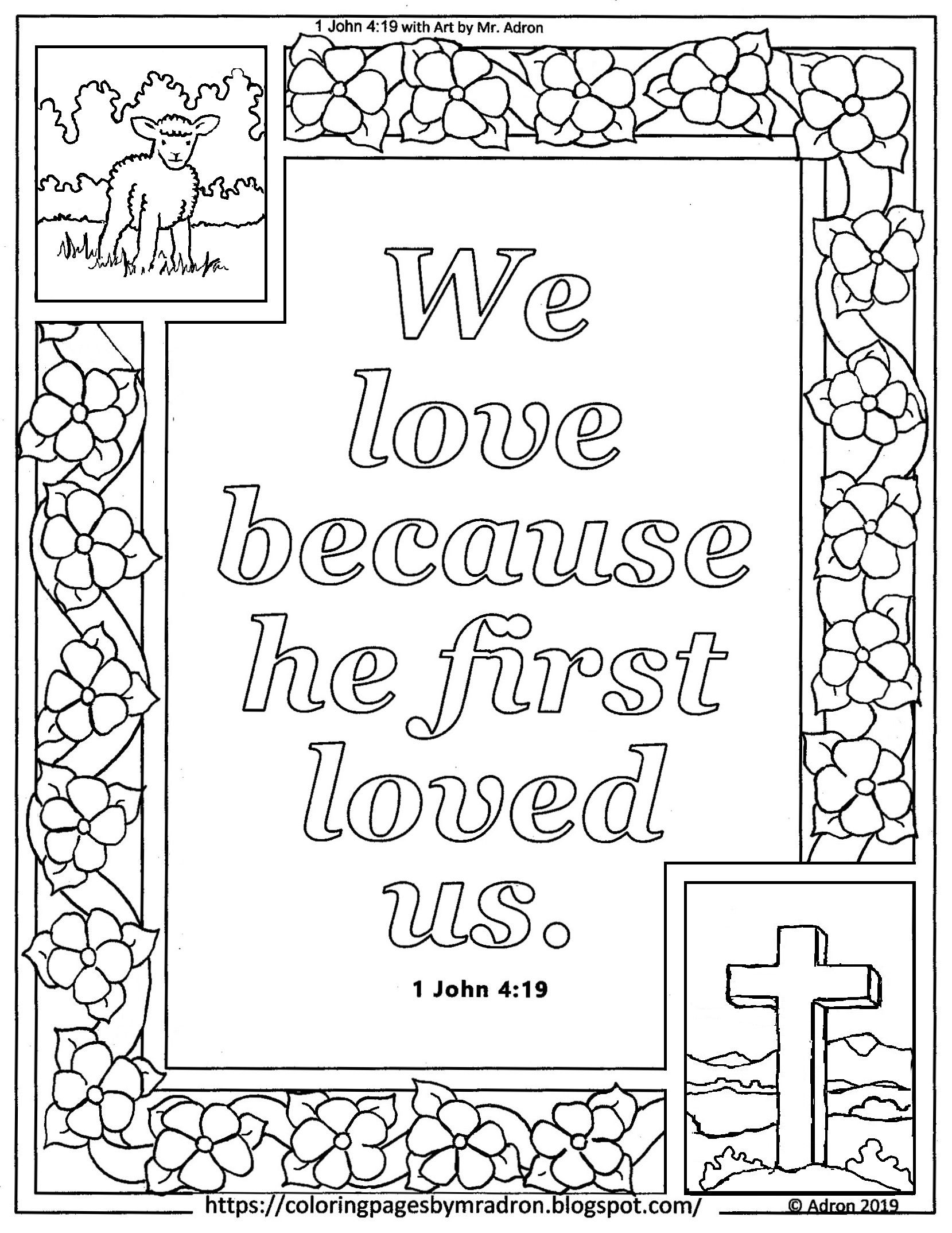 60 Printable John 3:16 Coloring Page 28