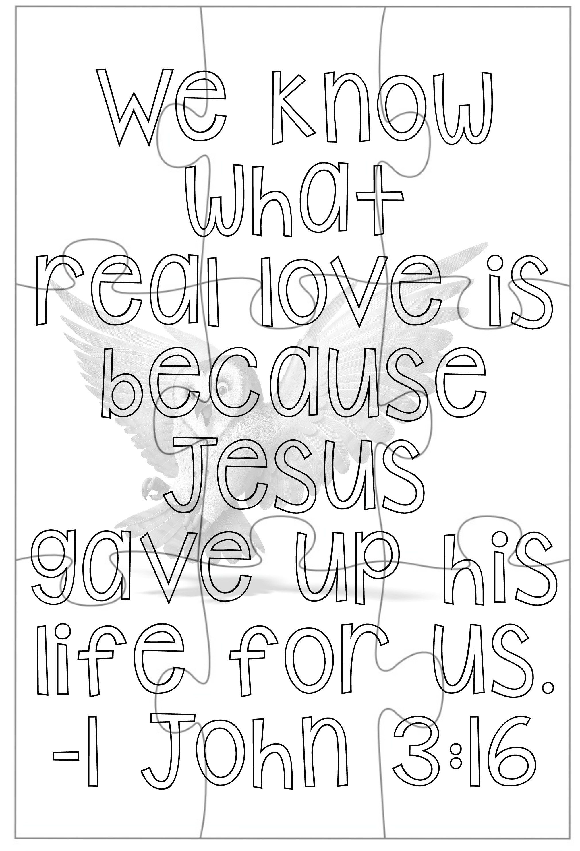 60 Printable John 3:16 Coloring Page 4