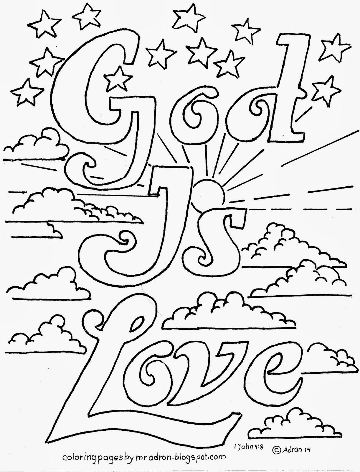 60 Printable John 3:16 Coloring Page 5