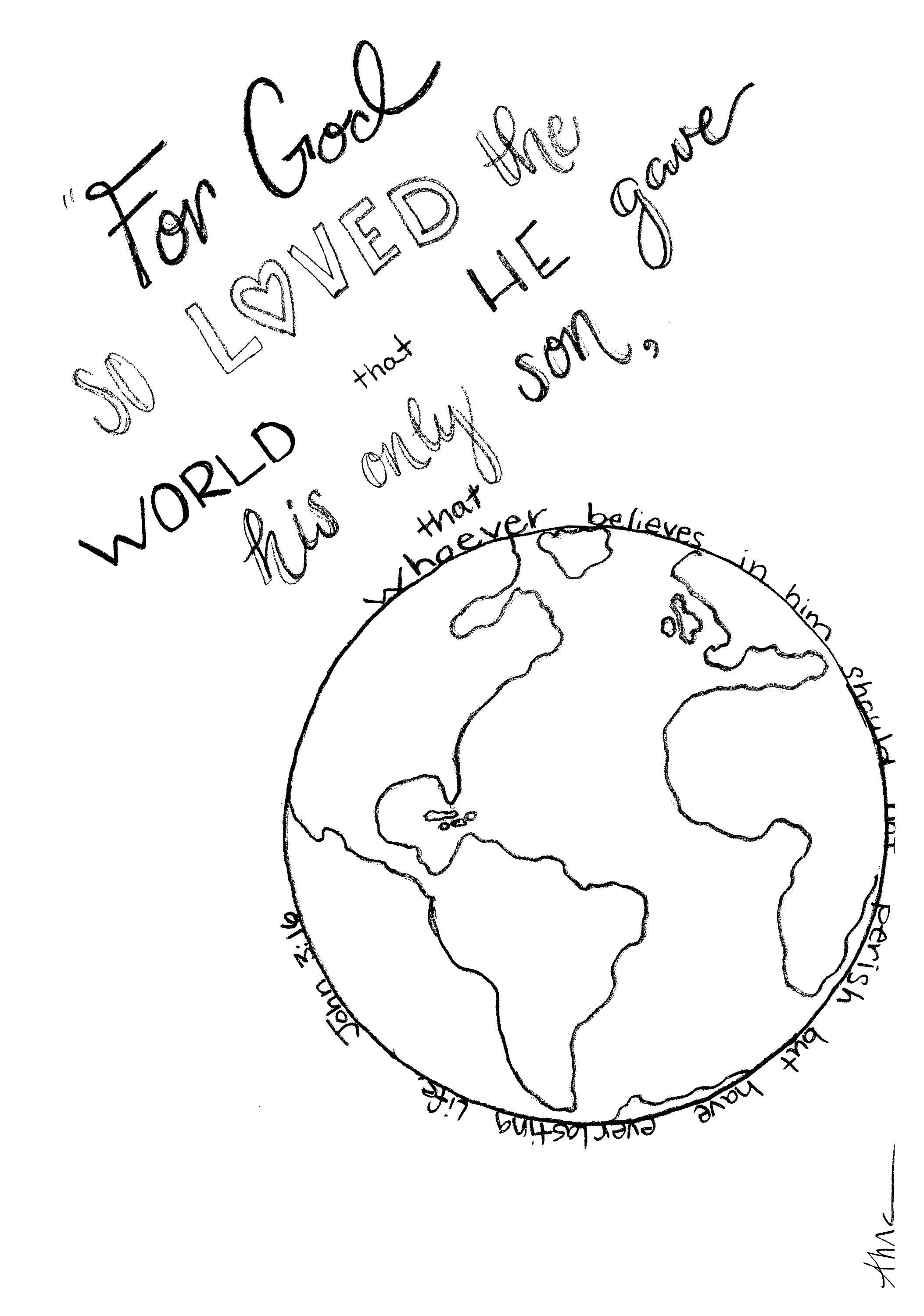 60 Printable John 3:16 Coloring Page 55