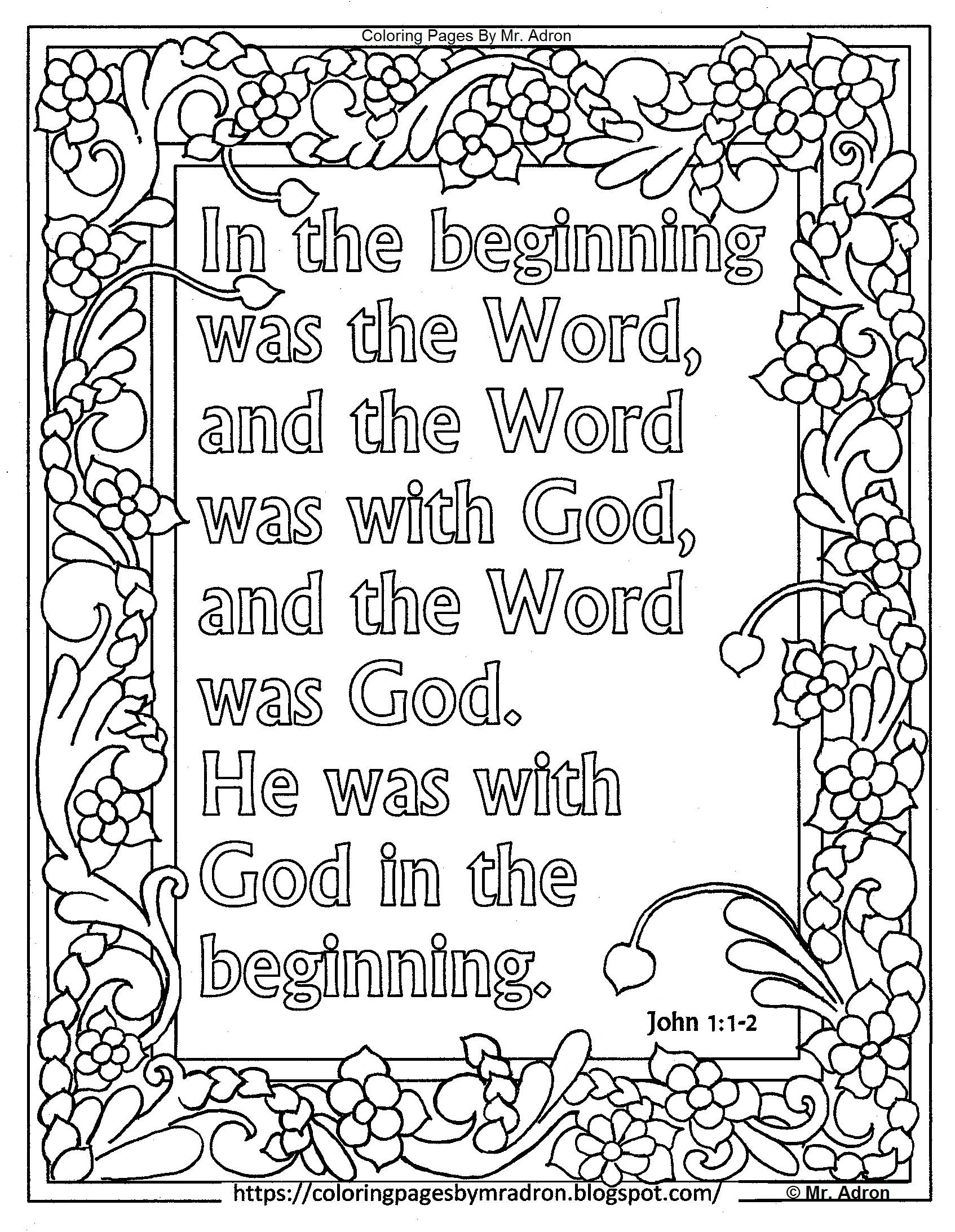 60 Printable John 3:16 Coloring Page 59