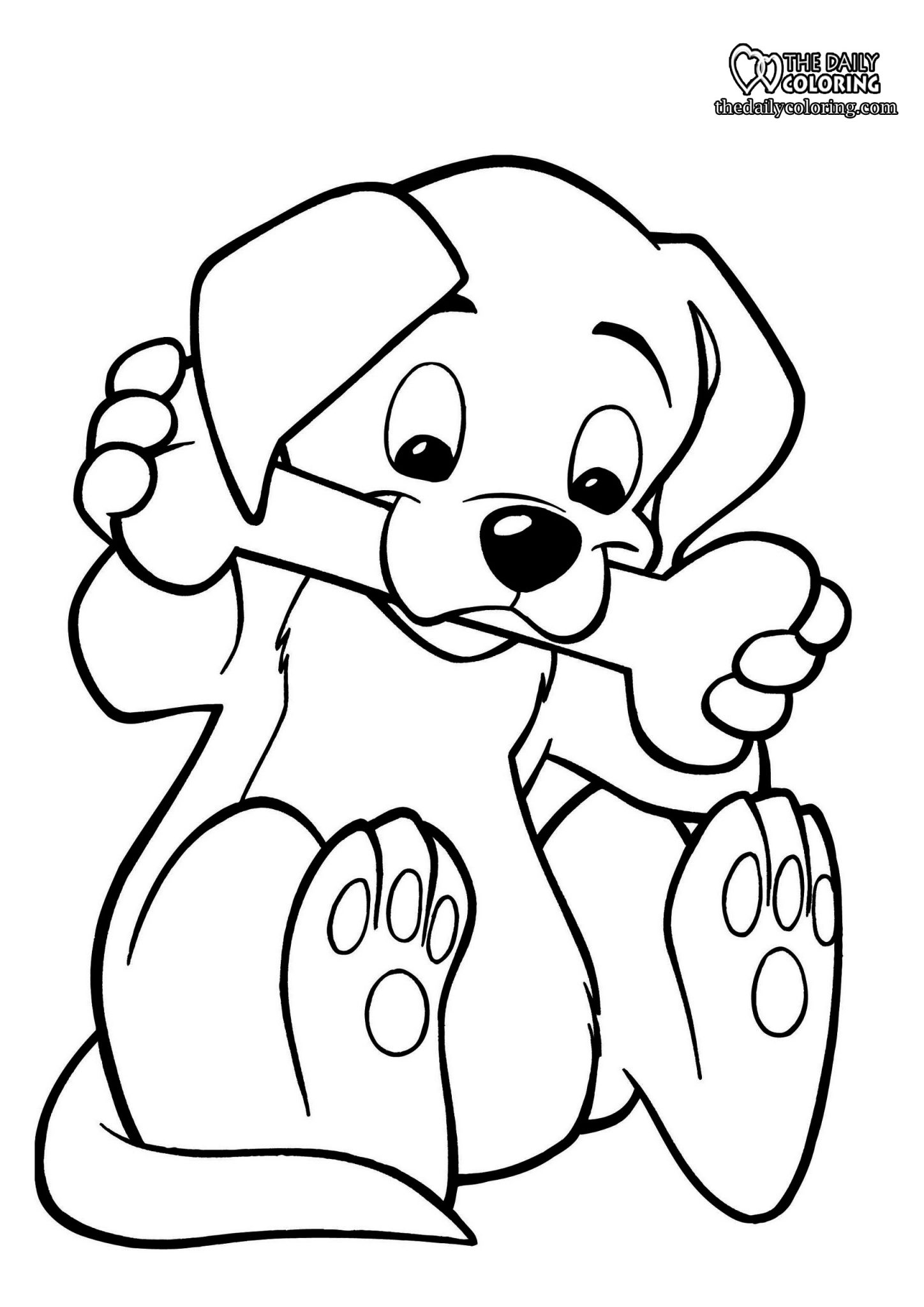 60 Printable Puppy Dog Coloring Sheets 1