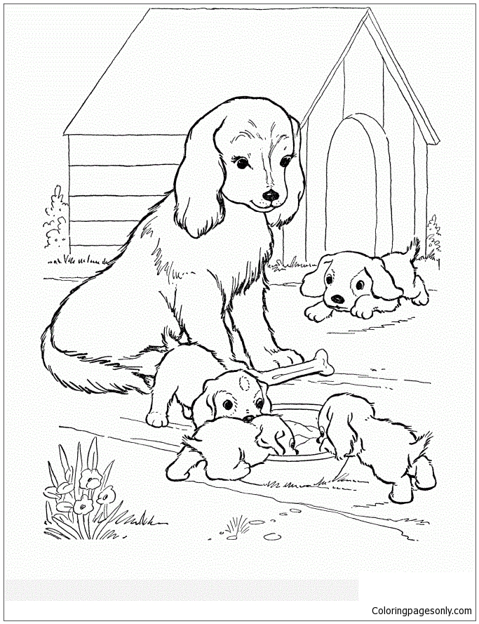 60 Printable Puppy Dog Coloring Sheets 53