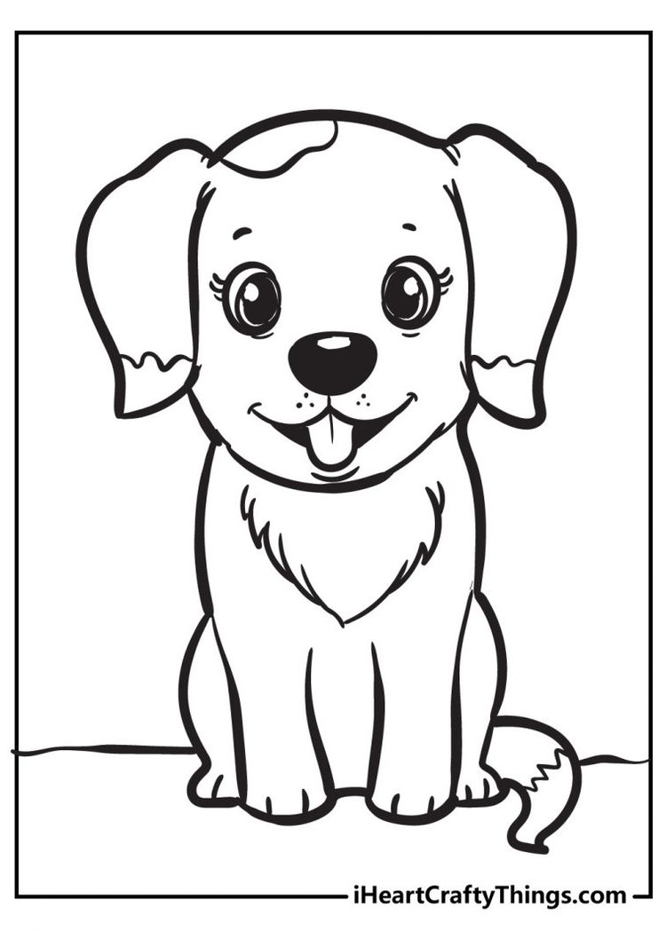 60 Printable Puppy Dog Coloring Sheets 57