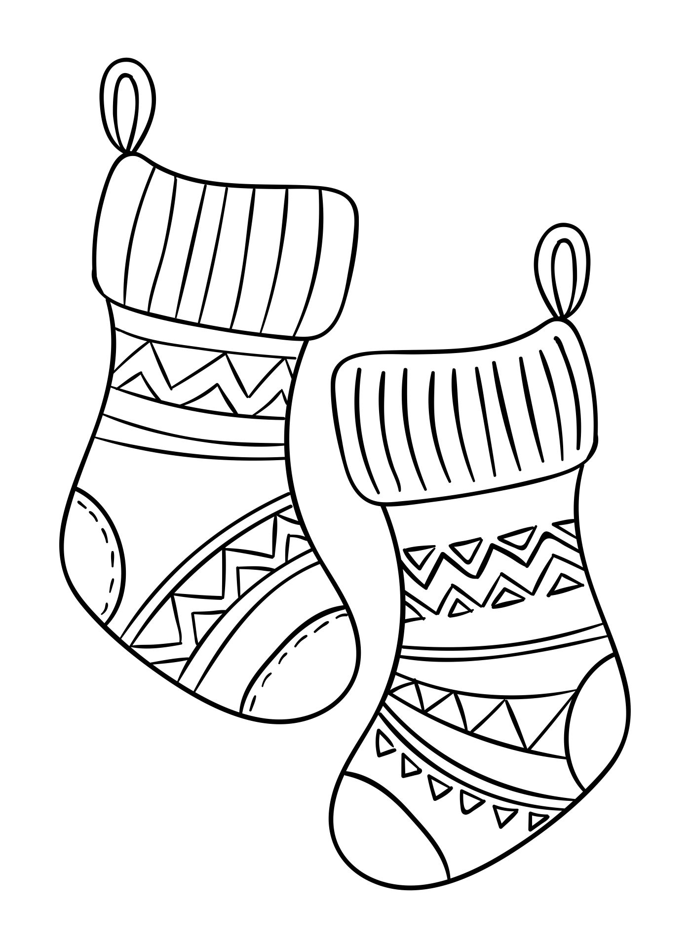 60 Printable Stocking Coloring Picture 15