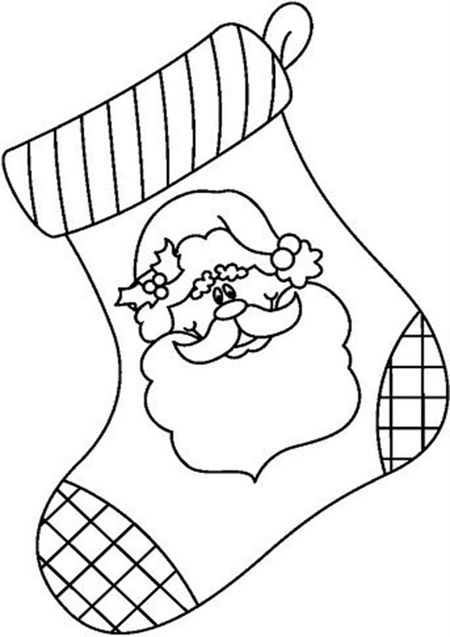 60 Printable Stocking Coloring Picture 3