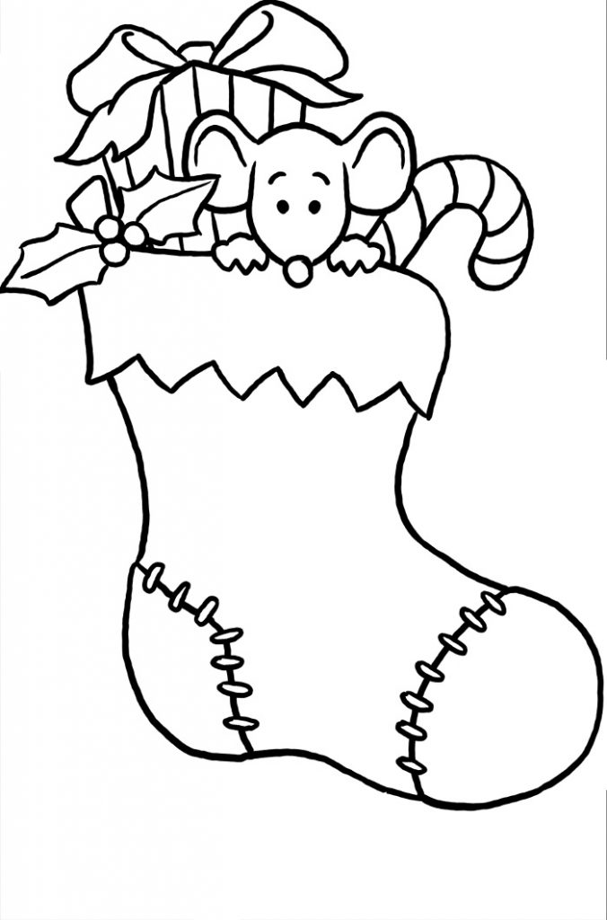 60 Printable Stocking Coloring Picture 31