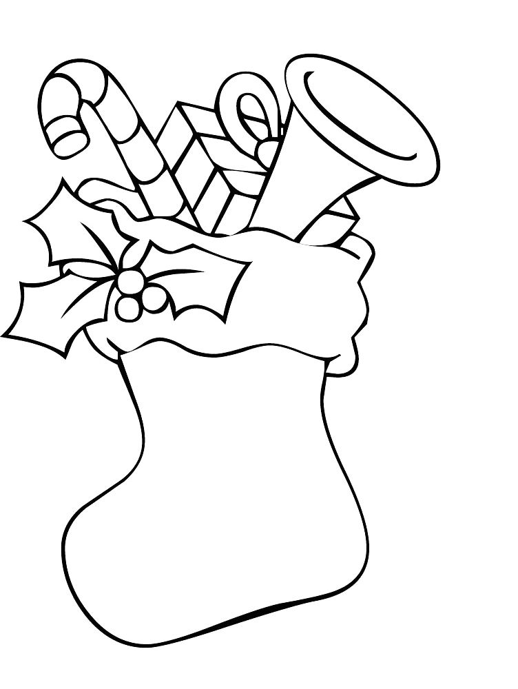 60 Printable Stocking Coloring Picture 32