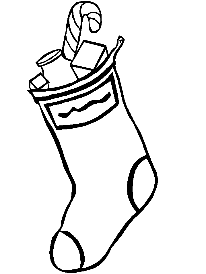 60 Printable Stocking Coloring Picture 37