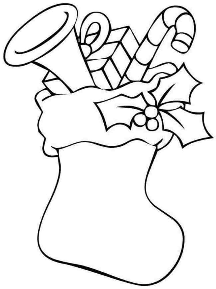 60 Printable Stocking Coloring Picture 39