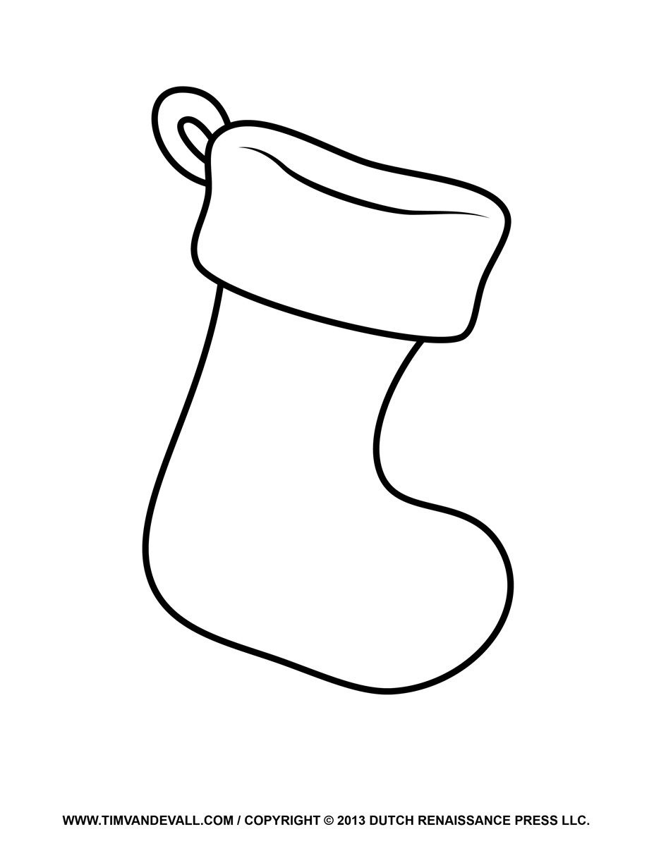 60 Printable Stocking Coloring Picture 40