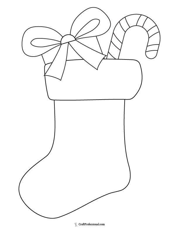 60 Printable Stocking Coloring Picture 41