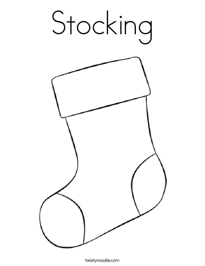 60 Printable Stocking Coloring Picture 43