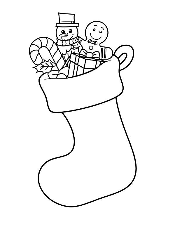 60 Printable Stocking Coloring Picture 44