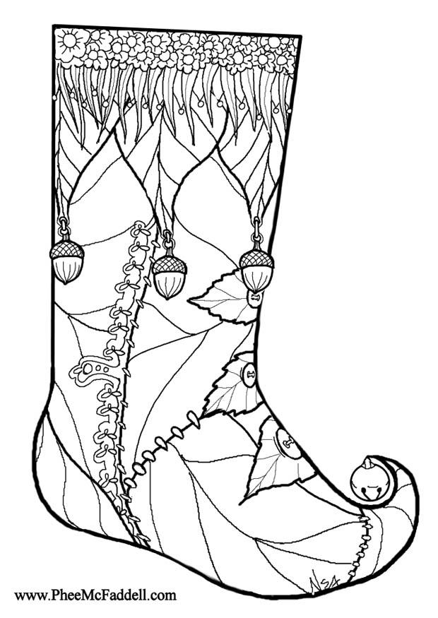 60 Printable Stocking Coloring Picture 45