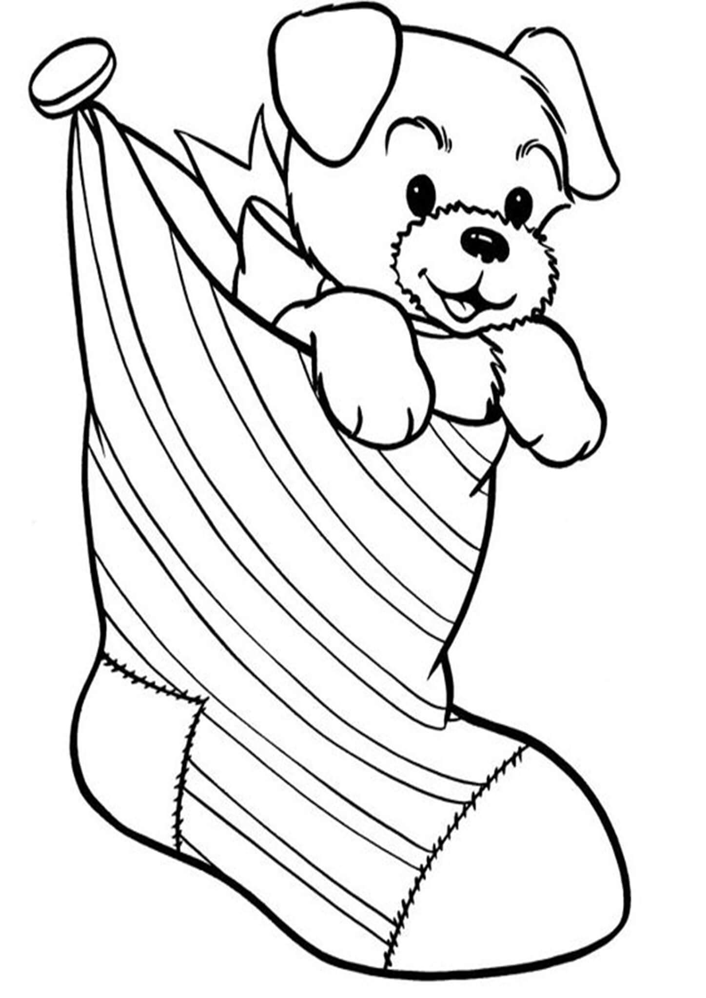 60 Printable Stocking Coloring Picture 56