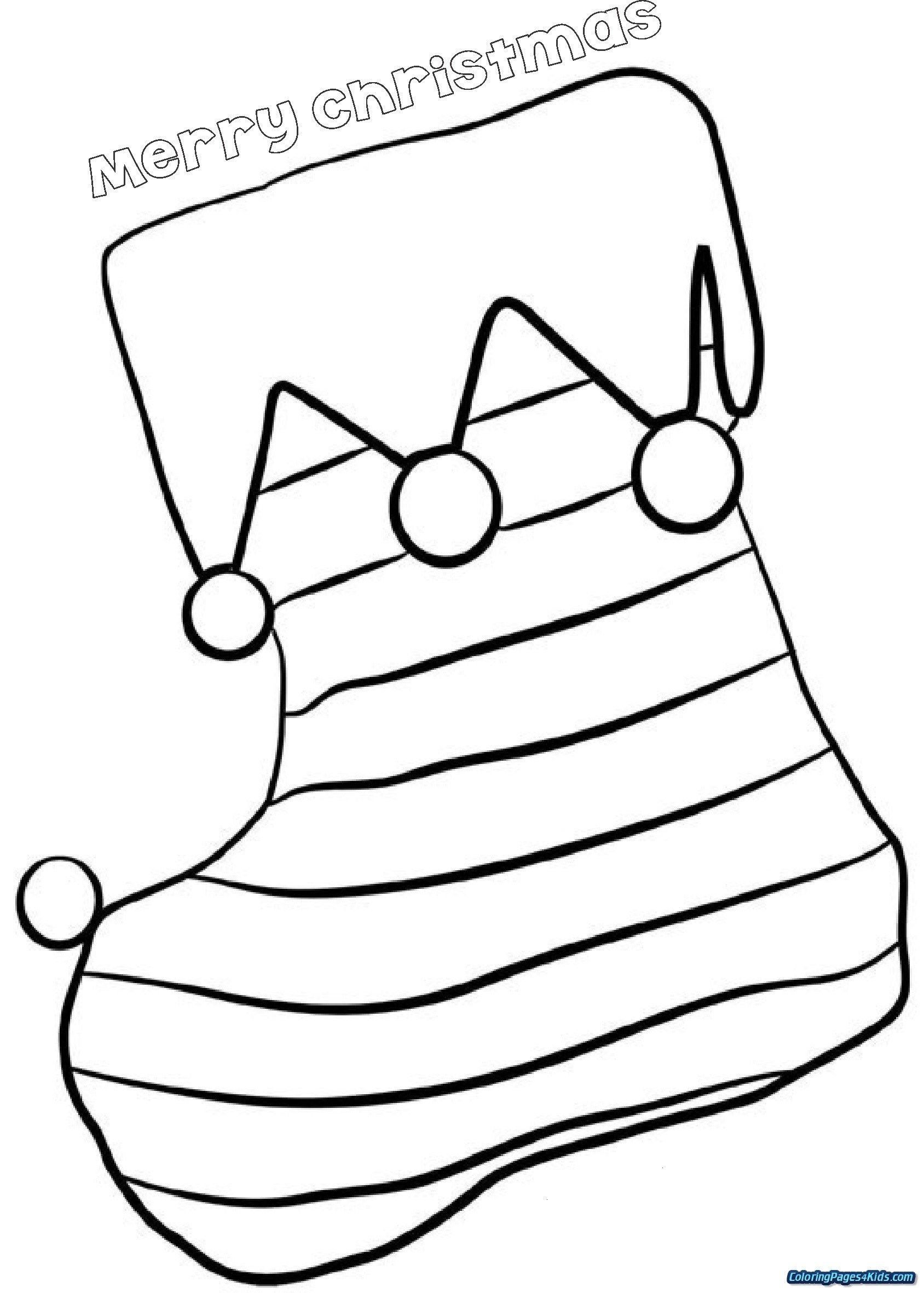 60 Printable Stocking Coloring Picture 60