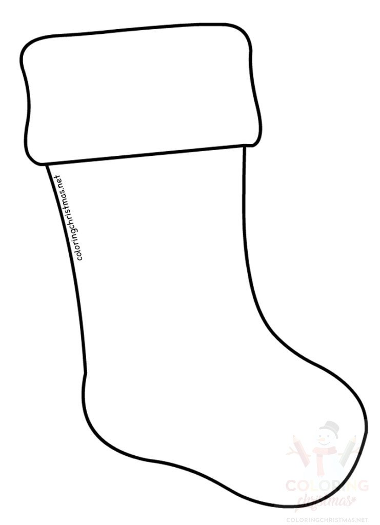 60 Printable Stocking Coloring Picture 9