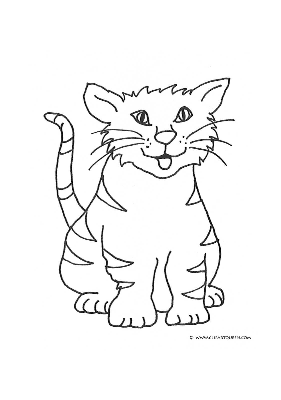 60 Printable Tabby Cat Coloring Page 20