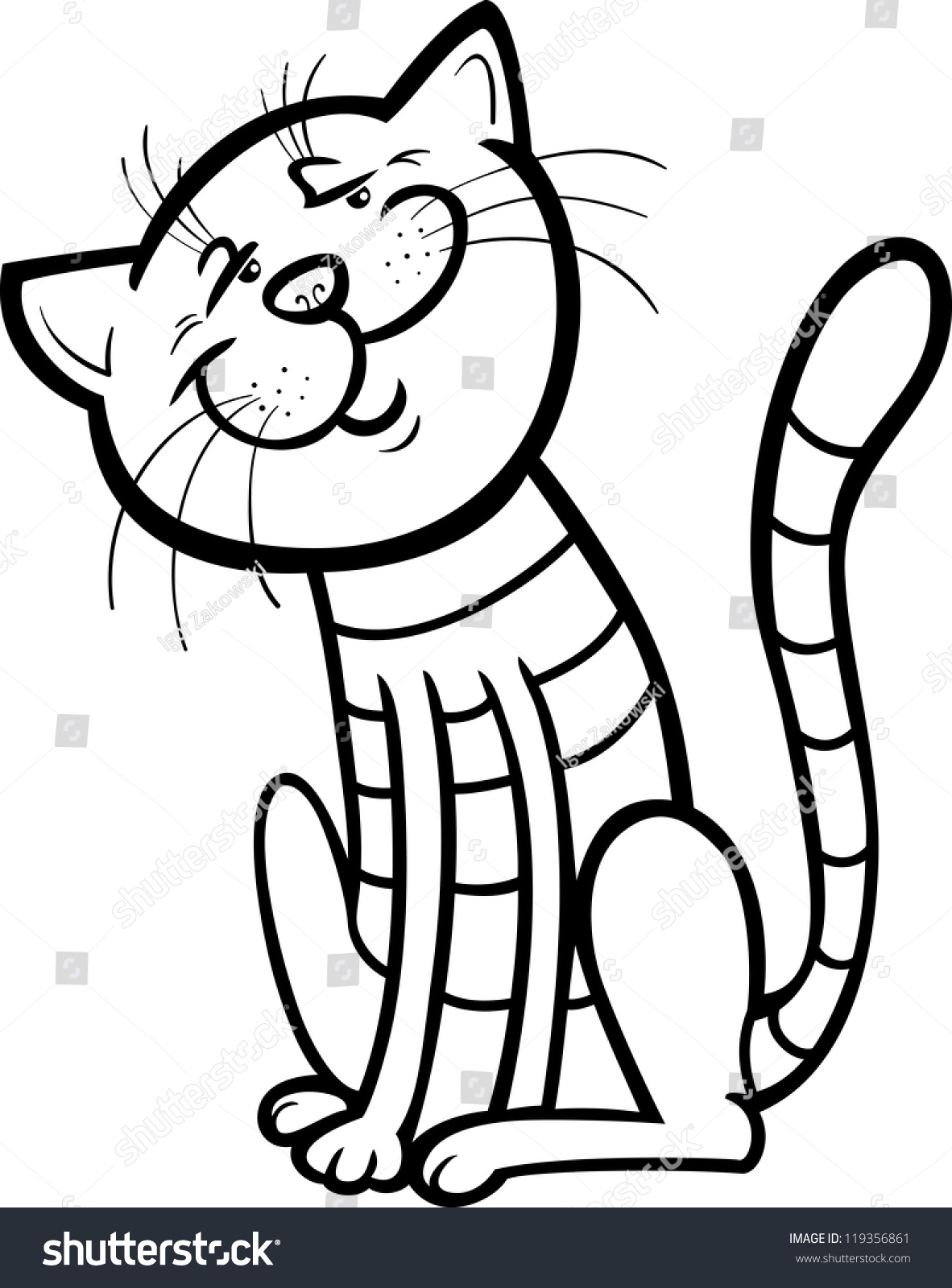 60 Printable Tabby Cat Coloring Page 53