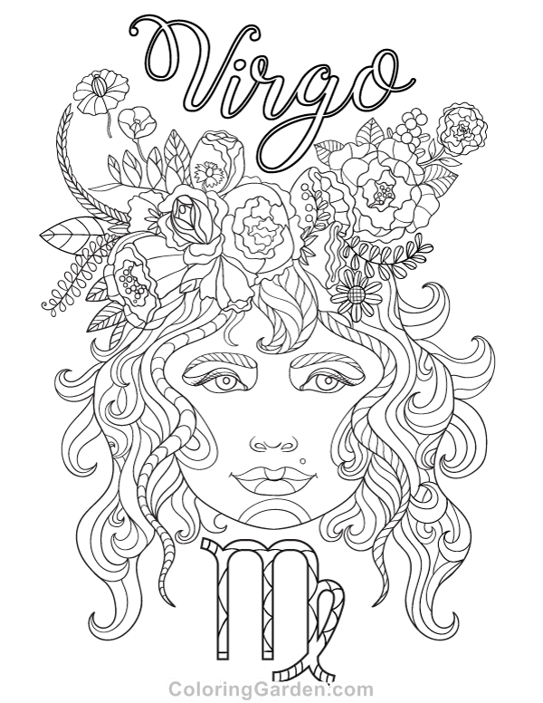 60 Printable Virgo Coloring Pages 18