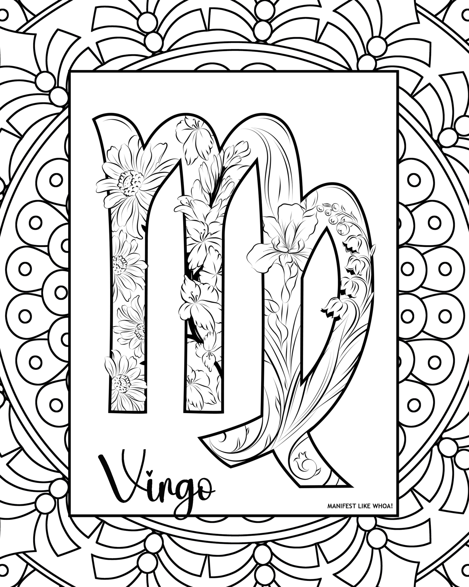 60 Printable Virgo Coloring Pages 20