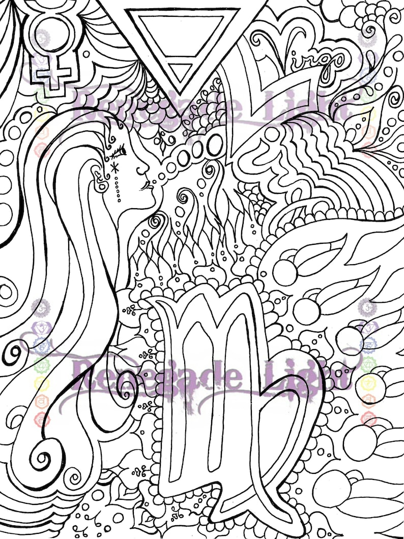 60 Printable Virgo Coloring Pages 21