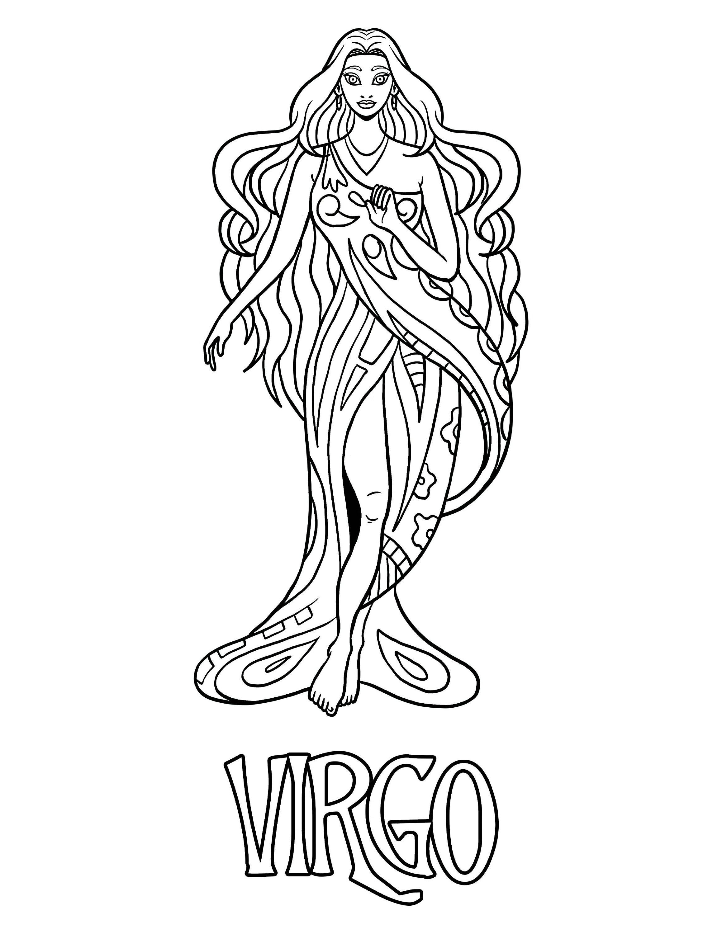 60 Printable Virgo Coloring Pages 25