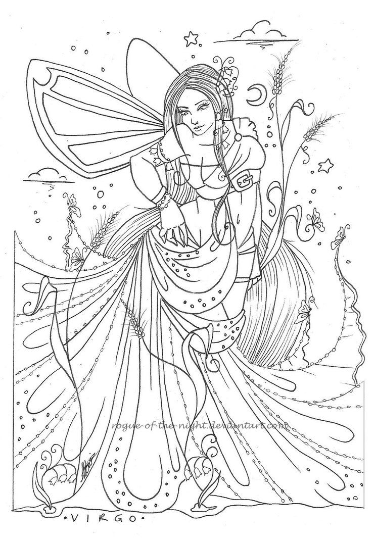 60 Printable Virgo Coloring Pages 35