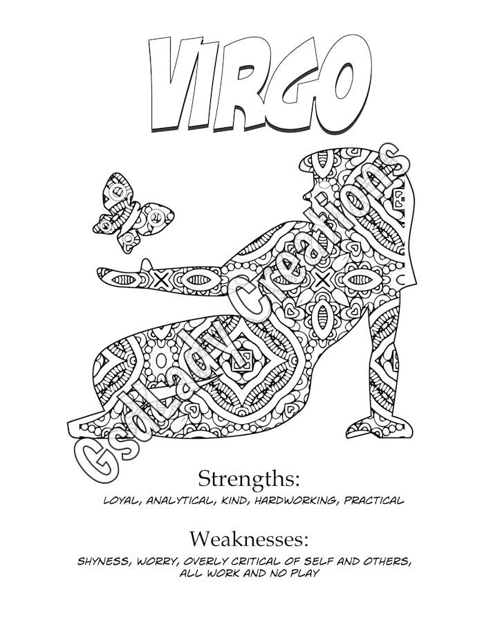 60 Printable Virgo Coloring Pages 4