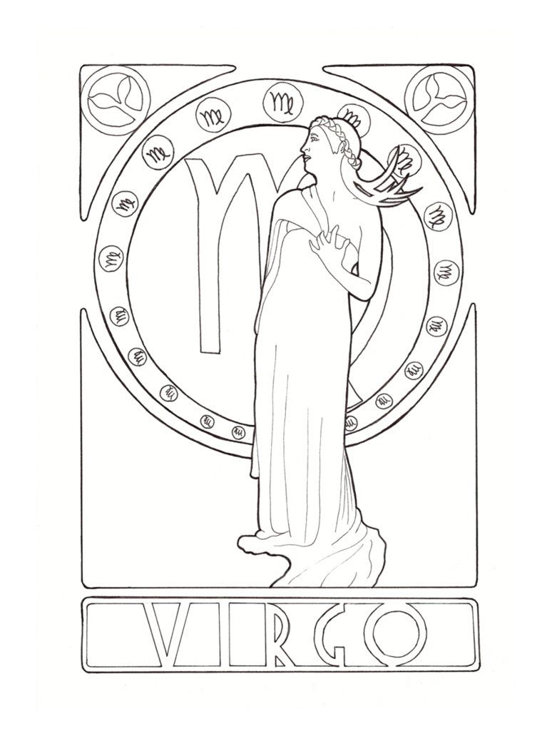 60 Printable Virgo Coloring Pages 41