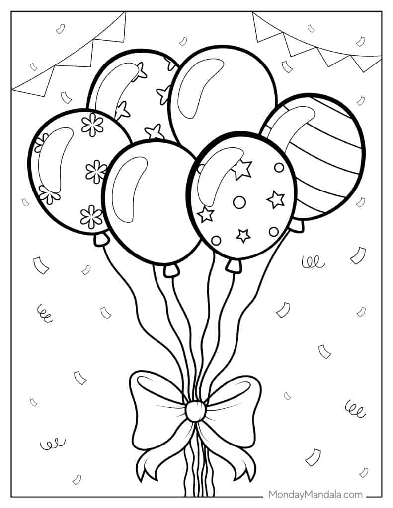 Get 85 Balloons Coloring Pages Ideas 55