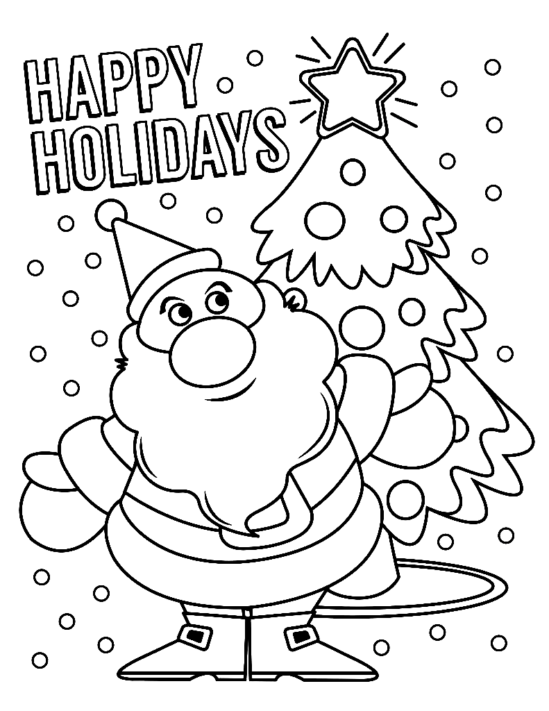 Get 85 Easy Christmas Coloring Pages Printable Ideas 7