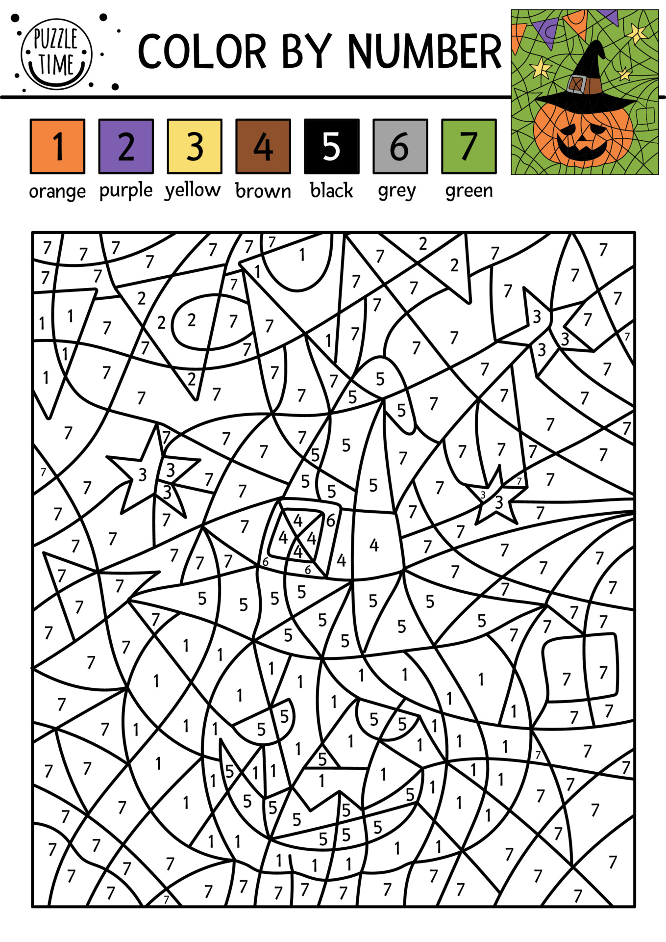 Get 85 Halloween Number Coloring Pages Ideas 1