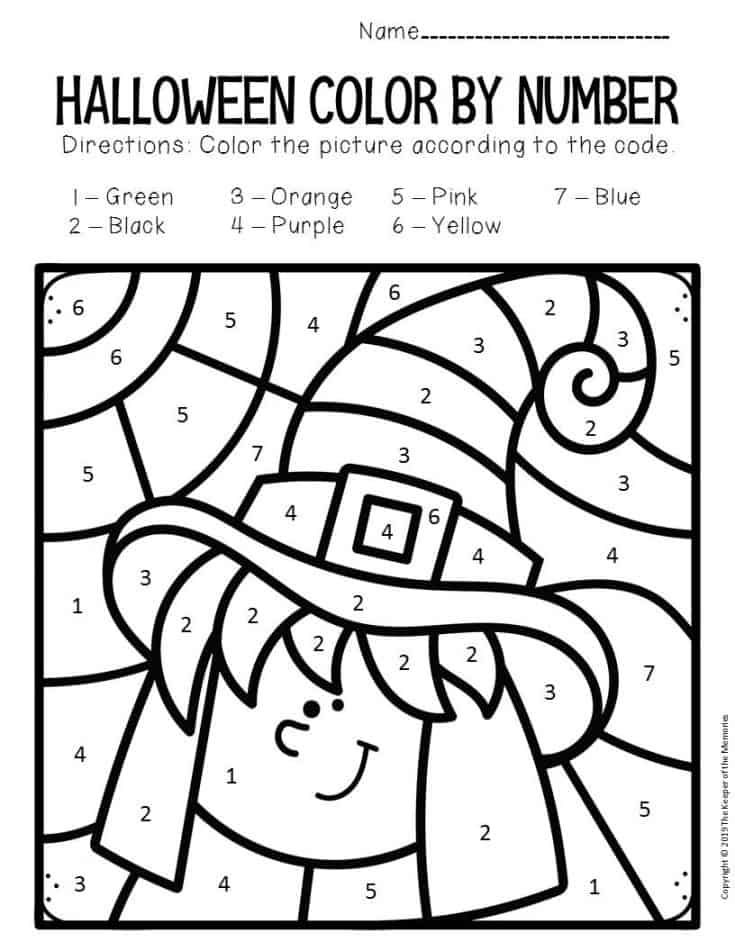 Get 85 Halloween Number Coloring Pages Ideas 34