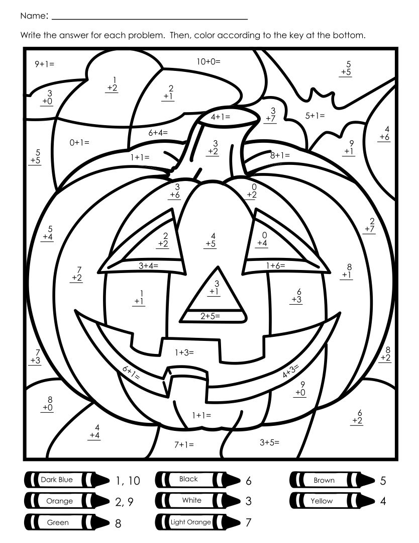 Get 85 Halloween Number Coloring Pages Ideas 6