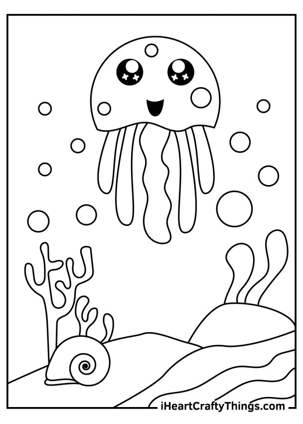 Get 85 Jellyfish Coloring Sheet Ideas 7