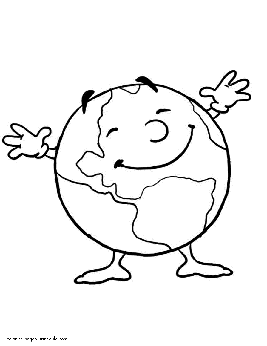 35 Earth Coloring Picture 11